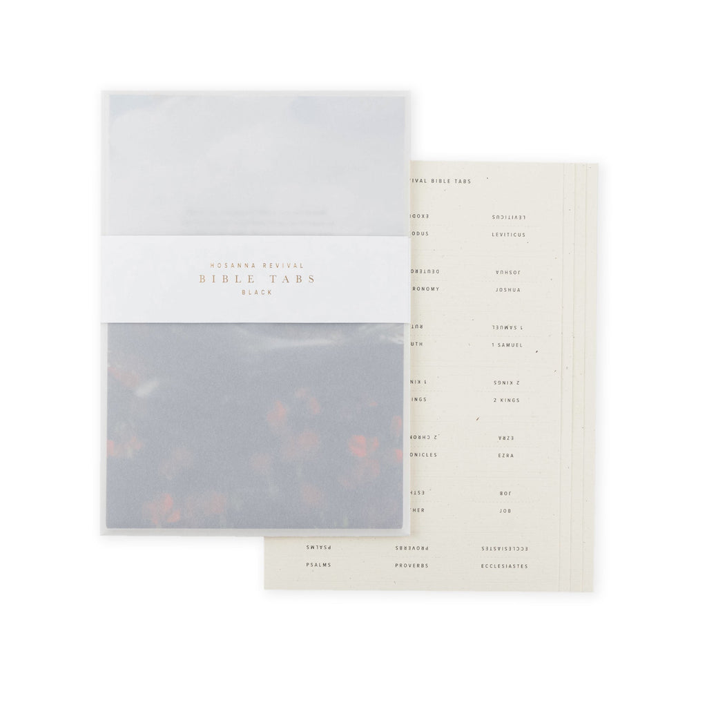 Hosanna Revival Bible Tabs: Black Foiling