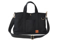 Timeless Coated Canvas Crossbody Tote - Noir