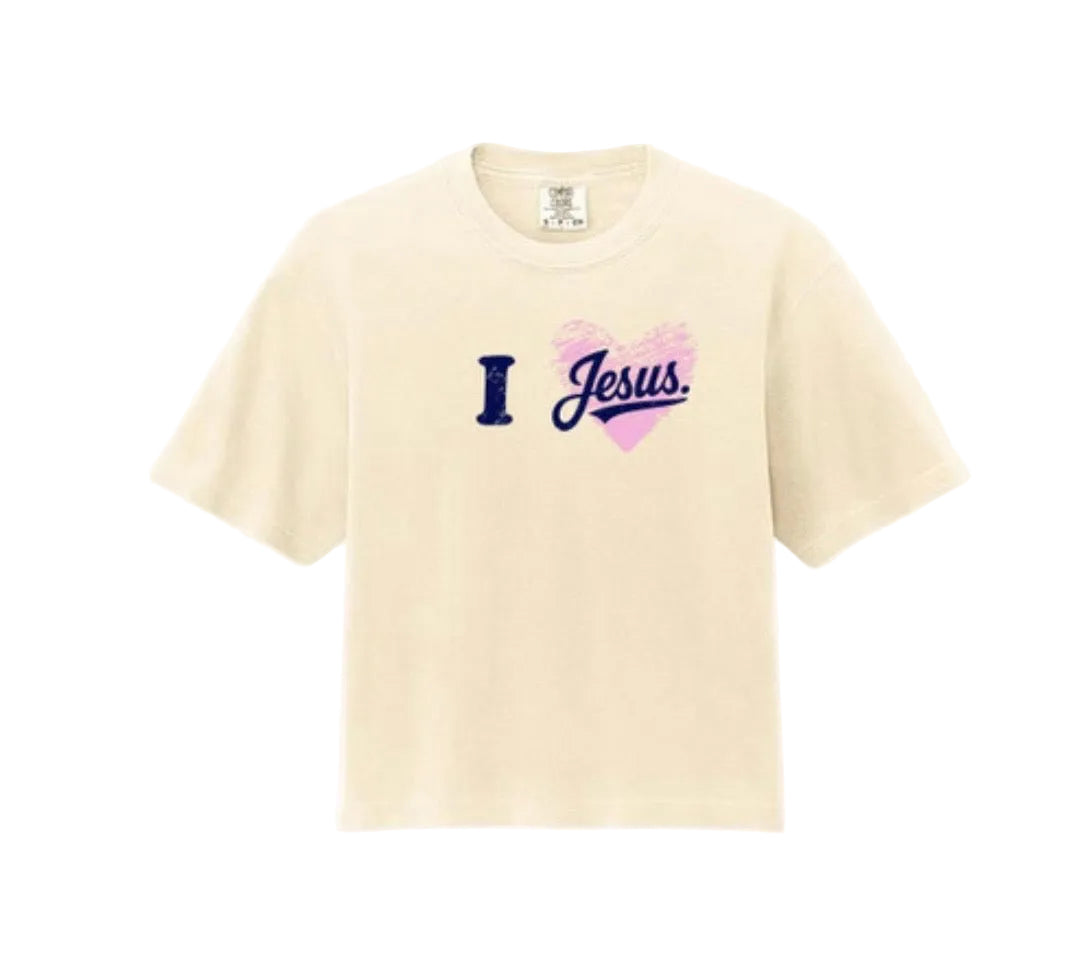 I Heart Jesus Tee - Ivory