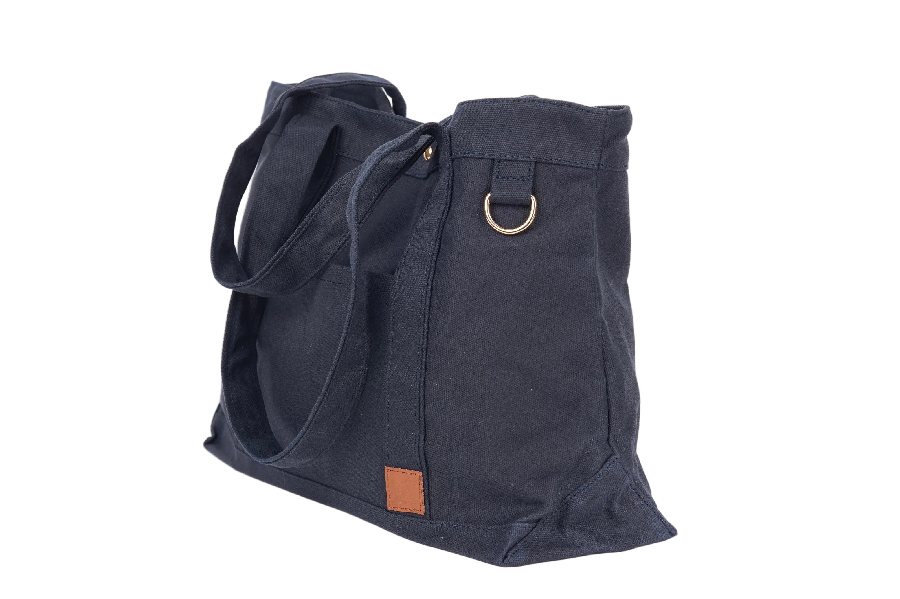 Timeless Waxed Canvas Tote - Navy