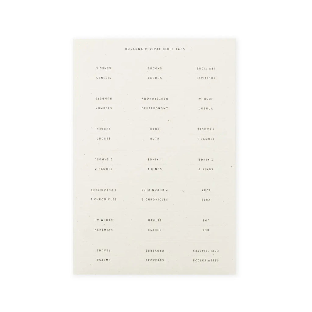 Hosanna Revival Bible Tabs: Black Foiling