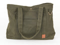 Timeless Waxed Canvas Tote - Olive Green